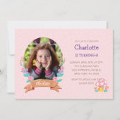 Sierlijke bloesems: met de hand getekende bloemenk kaart (Voorkant)