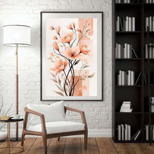 sierlijke bloesems poster