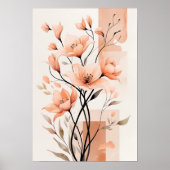 sierlijke bloesems poster (Voorkant)