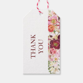 SIERLIJKE Blooms Bruiloft Cadeaulabel