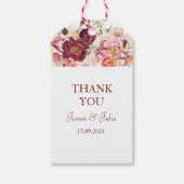 SIERLIJKE Blooms Bruiloft Cadeaulabel (Voorkant)