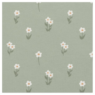 Sierlijke Boho Ditsy Bloemige Cottagecore Groen Stof