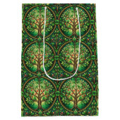 Sierlijke boodschappentas met een herhalend patroo medium cadeauzakje (Achterkant)