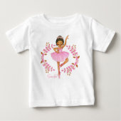 Sierlijke Brunette Ballerina T-shirt (Voorkant)
