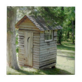 Sierlijke buiten toilet tegel tegeltje (Voorkant)