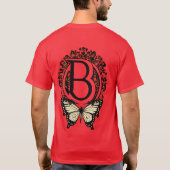 Sierlijke Butterfly Romance T-shirt (Achterkant)