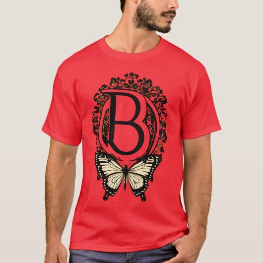 Sierlijke Butterfly Romance T-shirt (Voorkant)