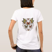 Sierlijke Butterfly Swirl T-shirt (Achterkant)