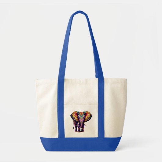 Sierlijke Cartoon Olifant Tote Bag (Voorkant)