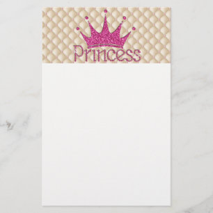 Sierlijke Chic Parels, Tiara, Prinses, Glitterend Briefpapier