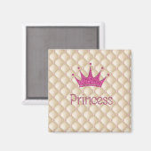 Sierlijke Chic Parels, Tiara, Prinses, Glitterend Magneet (Voorkant / Achterkant)