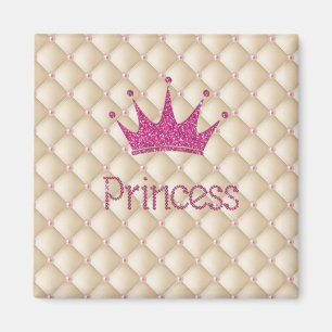 Sierlijke Chic Parels, Tiara, Prinses, Glitterend Magneet
