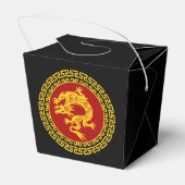Sierlijke Chinese Nieuwjaar Dragon Bedankdoosjes (Achterkant)