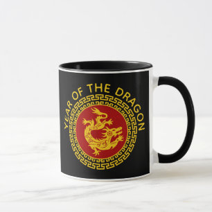 Sierlijke Chinese Nieuwjaar Dragon Mok