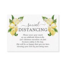 Sierlijke citroen vruchten bloemen baby shower det