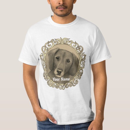 Sierlijke Dachshund T-shirt (Voorkant)