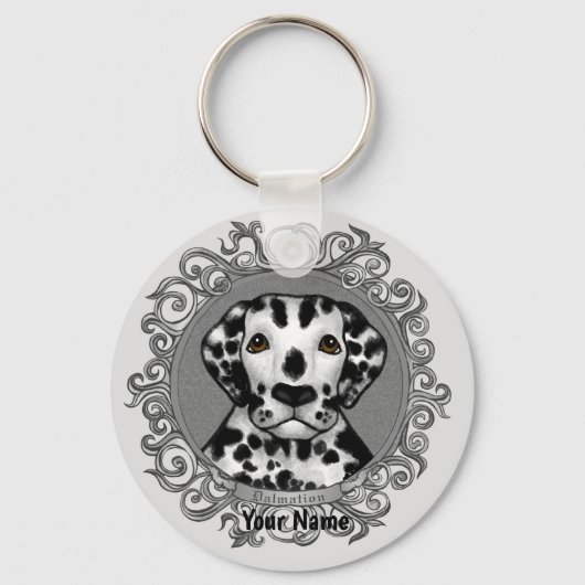 Sierlijke Dalmatiër Sleutelhanger (Voorkant)