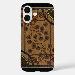 Sierlijke Deco Bloemen iPhone 16 Hoesje