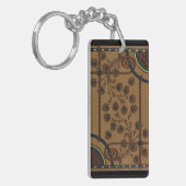 Sierlijke Deco Bloemen Sleutelhanger (Voorkant Links)