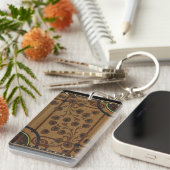 Sierlijke Deco Bloemen Sleutelhanger (Voorkant Rechts)