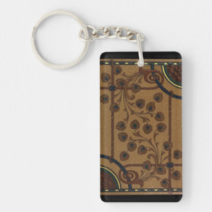 Sierlijke Deco Bloemen Sleutelhanger