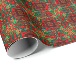 Sierlijke decoratieve kerstverpakkings papier