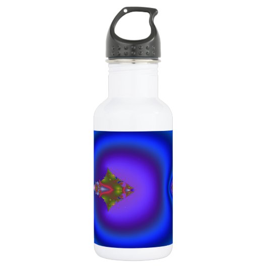 Sierlijke Diamant Fractal Waterfles (Voorkant)