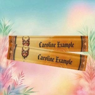 Sierlijke elegantie: Een portret van een kat. Naambordje