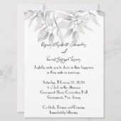 Sierlijke en elegante bruiloft uitnodiging (Voorkant)