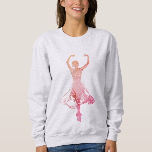 Sierlijke en poëtische ballerina silhouet trui (Voorkant)