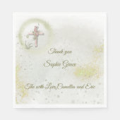 Sierlijke en sprankelende cross paper servetten (Voorkant)