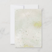 Sierlijke en sprankelende doop plat bedankt kaarte (Achterkant)