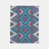 Sierlijke etnische patroon fleece deken (Voorkant)