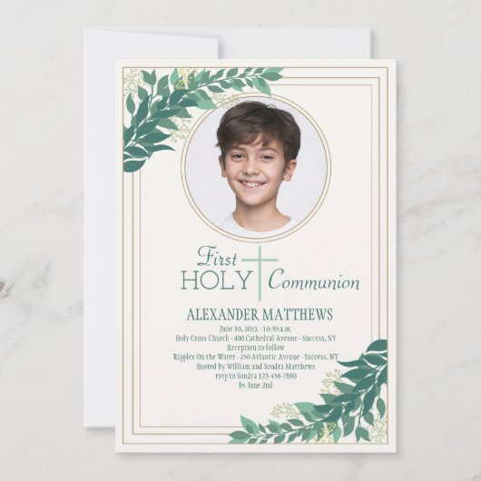 sierlijke foto religieus kaart (Voorkant)