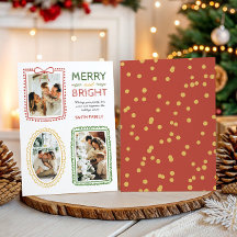 Sierlijke fotolijst met strik Merry & Bright