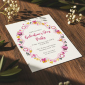 Sierlijke Galentines Uitnodiging Ovaal Frame