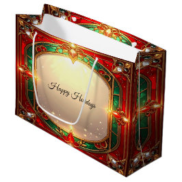 Sierlijke Gebrandschilderde Glas Patroon Cadeautas