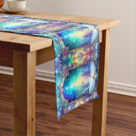 Sierlijke Gebrandschilderde Patroon Tafel Runner Medium Tafelloper