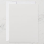 Sierlijke gemarmerde trouwuitnodiging kaart (Achterkant)