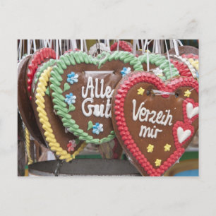 Sierlijke gemberkoekjes briefkaart