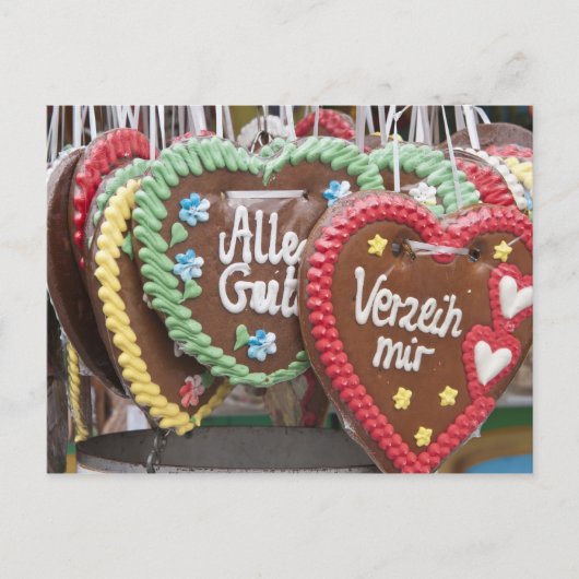 Sierlijke gemberkoekjes briefkaart (Voorkant)