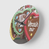 Sierlijke gemberkoekjes ronde klok (Hoek)