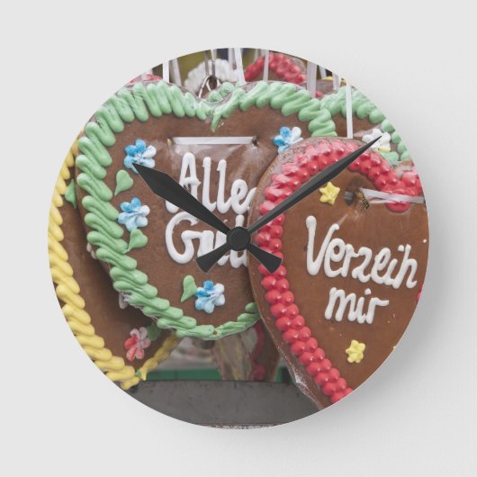 Sierlijke gemberkoekjes ronde klok (Voorkant)