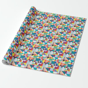 Sierlijke geometrische: vintage abstract patroon. cadeaupapier