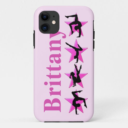 SIERLIJKE GEPERSONALISEERDE GYMNASTIEK IPHONE CASE (Achterkant)