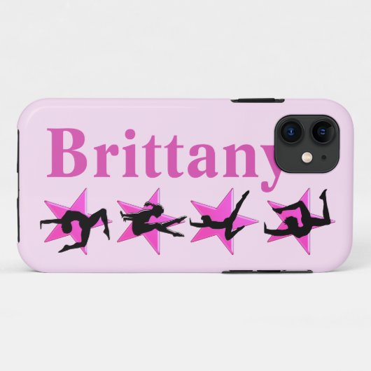 SIERLIJKE GEPERSONALISEERDE GYMNASTIEK IPHONE CASE (Achterkant (horizontaal))