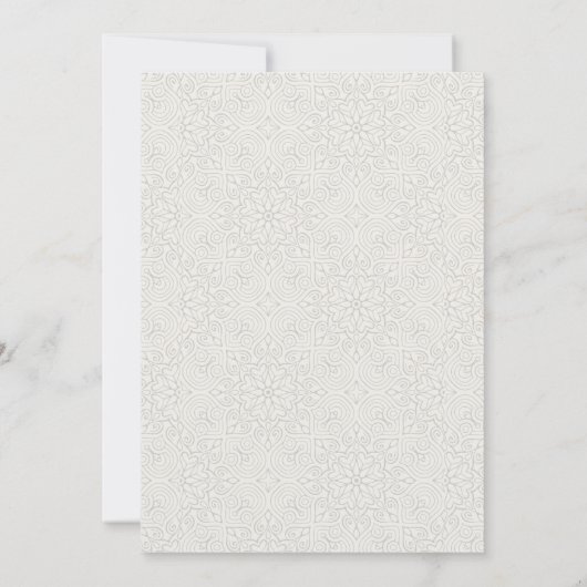 Sierlijke Geplante Bladerige Botanische Bruidsdouc Bedankkaart (Achterkant)