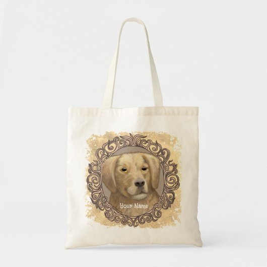 Sierlijke Golden Retriever Tote Bag (Voorkant)