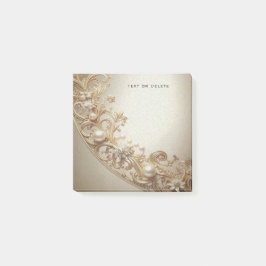 Sierlijke Gouden Bloem Post-it Notities Post-it® Notes