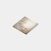 Sierlijke Gouden Bloem Post-it Notities Post-it® Notes (Schuin)